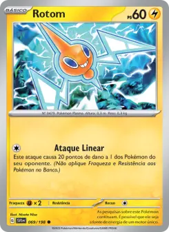 Carta Rotom da coleção Scarlet & Violet