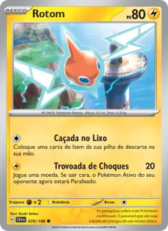 Carta Rotom da coleção Scarlet & Violet