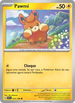 Carta Pawmi da coleção Scarlet & Violet