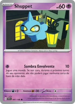 Carta Shuppet da coleção Scarlet & Violet