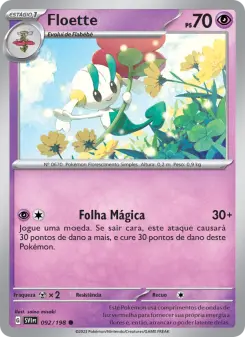 Carta Floette da coleção Scarlet & Violet