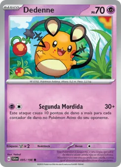 Carta Dedenne da coleção Scarlet & Violet