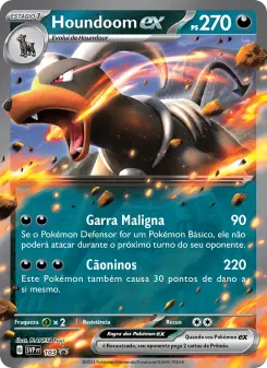 Carta Houndoom ex da coleção SVP Black Star Promos