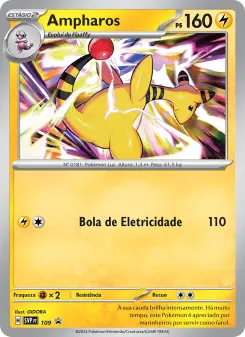 Carta Ampharos da coleção SVP Black Star Promos