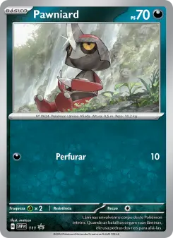 Carta Pawniard da coleção SVP Black Star Promos