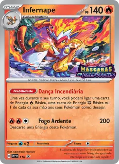 Carta Infernape da coleção SVP Black Star Promos