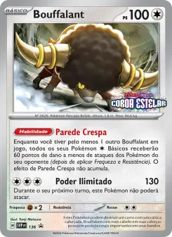 Carta Bouffalant da coleção SVP Black Star Promos
