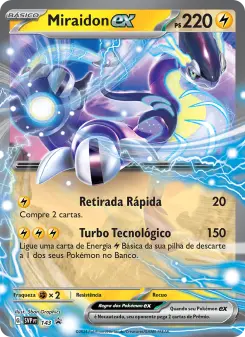 Carta Miraidon ex da coleção SVP Black Star Promos