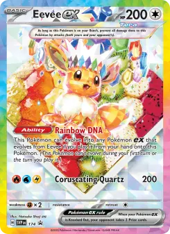 Carta Eevee ex da coleção SVP Black Star Promos