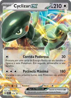 Carta Cyclizar ex da coleção SVP Black Star Promos
