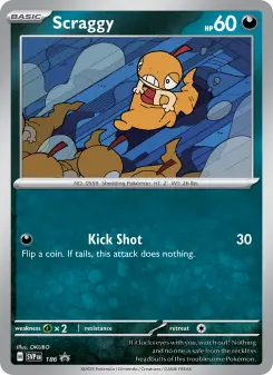 Carta Scraggy da coleção SVP Black Star Promos