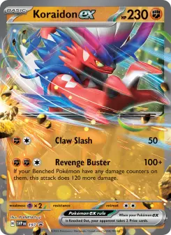Carta Koraidon ex da coleção SVP Black Star Promos