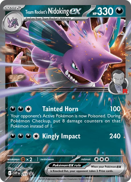 Carta Team Rocket's Nidoking ex