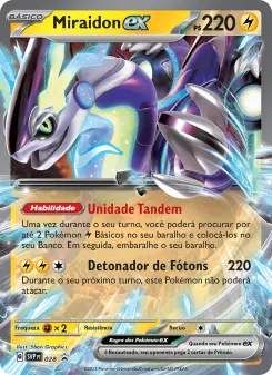 Carta Miraidon ex da coleção SVP Black Star Promos
