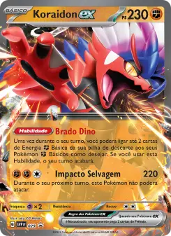 Carta Koraidon ex da coleção SVP Black Star Promos