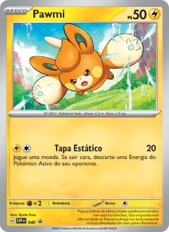 Carta Pawmi da coleção SVP Black Star Promos