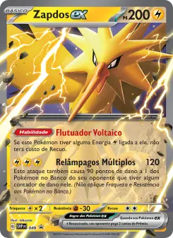 Carta Zapdos ex