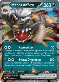 Carta Mabosstiff ex da coleção SVP Black Star Promos