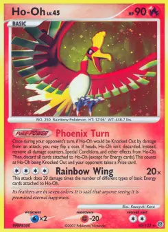 Carta Ho-Oh da coleção Secret Wonders