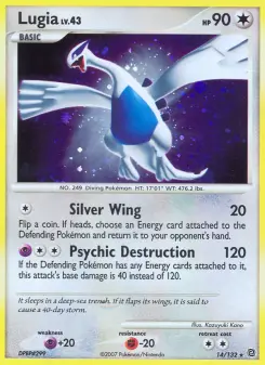 Carta Lugia da coleção Secret Wonders