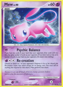 Carta Mew da coleção Secret Wonders