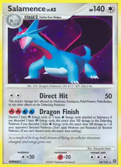 Carta Salamence da coleção Secret Wonders