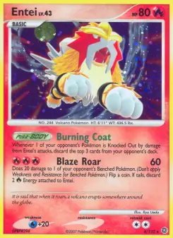 Carta Entei da coleção Secret Wonders