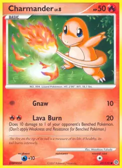 Carta Charmander da coleção Secret Wonders