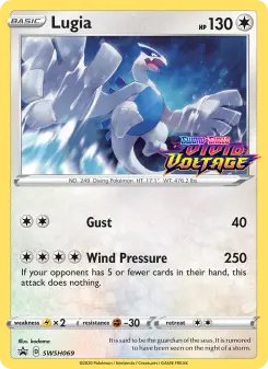 Carta Lugia da coleção SWSH Black Star Promos