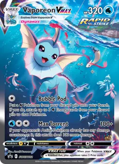 Carta Vaporeon VMAX