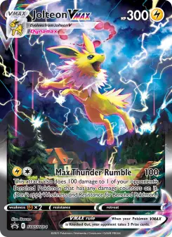 Carta Jolteon VMAX da coleção SWSH Black Star Promos