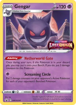 Carta Gengar da coleção SWSH Black Star Promos