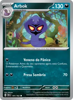 Carta Arbok da coleção Temporal Forces