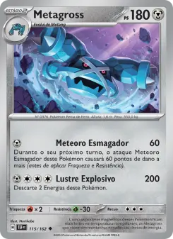 Carta Metagross da coleção Temporal Forces