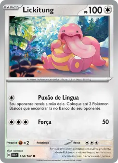 Carta Lickitung da coleção Temporal Forces