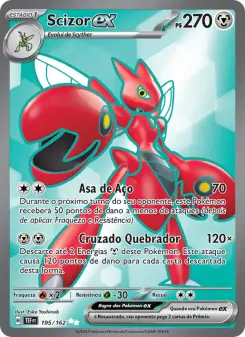 Carta Scizor ex da coleção Temporal Forces