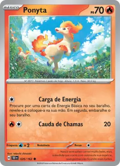 Carta Ponyta da coleção Temporal Forces