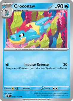 Carta Croconaw da coleção Temporal Forces