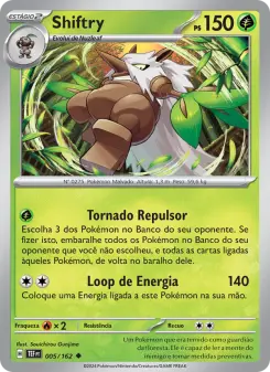 Carta Shiftry da coleção Temporal Forces