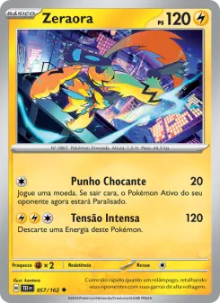 Carta Zeraora da coleção Temporal Forces