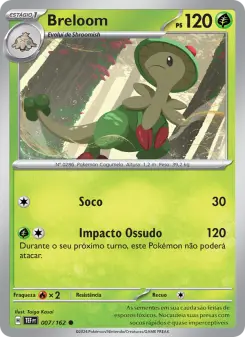 Carta Breloom da coleção Temporal Forces