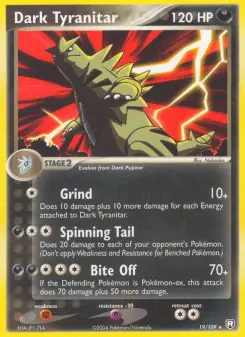 Carta Dark Tyranitar