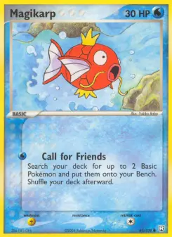 Carta Magikarp da coleção Team Rocket Returns