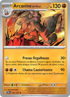 Carta Hisuian Arcanine da coleção Twilight Masquerade