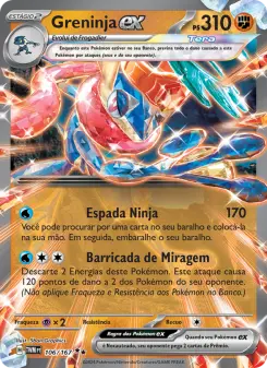 Carta Greninja ex da coleção Twilight Masquerade