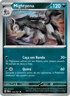 Carta Mightyena da coleção Twilight Masquerade