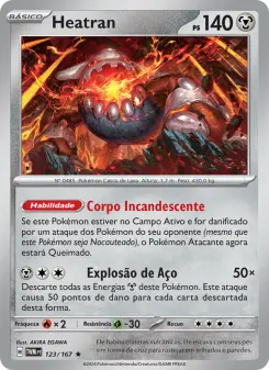 Carta Heatran da coleção Twilight Masquerade