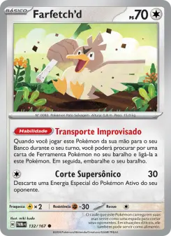 Carta Farfetch'd da coleção Twilight Masquerade