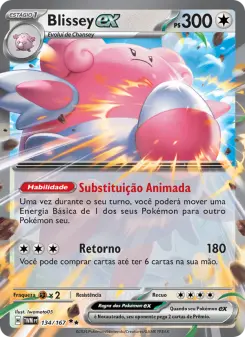 Carta Blissey ex da coleção Twilight Masquerade