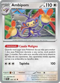 Carta Ambipom da coleção Twilight Masquerade